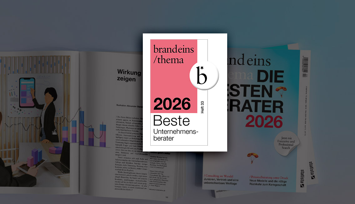 Brand Eins Auszeichnung "Beste Berater 2026"
