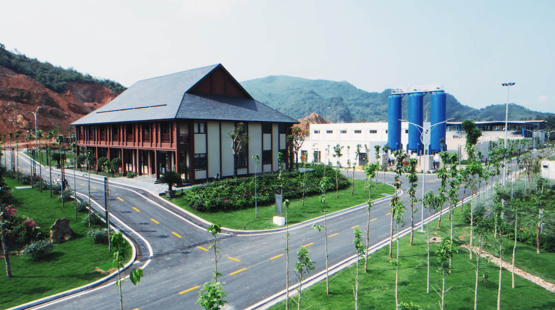 Ansicht Wasserwerk Xuan Mai in Vietnam