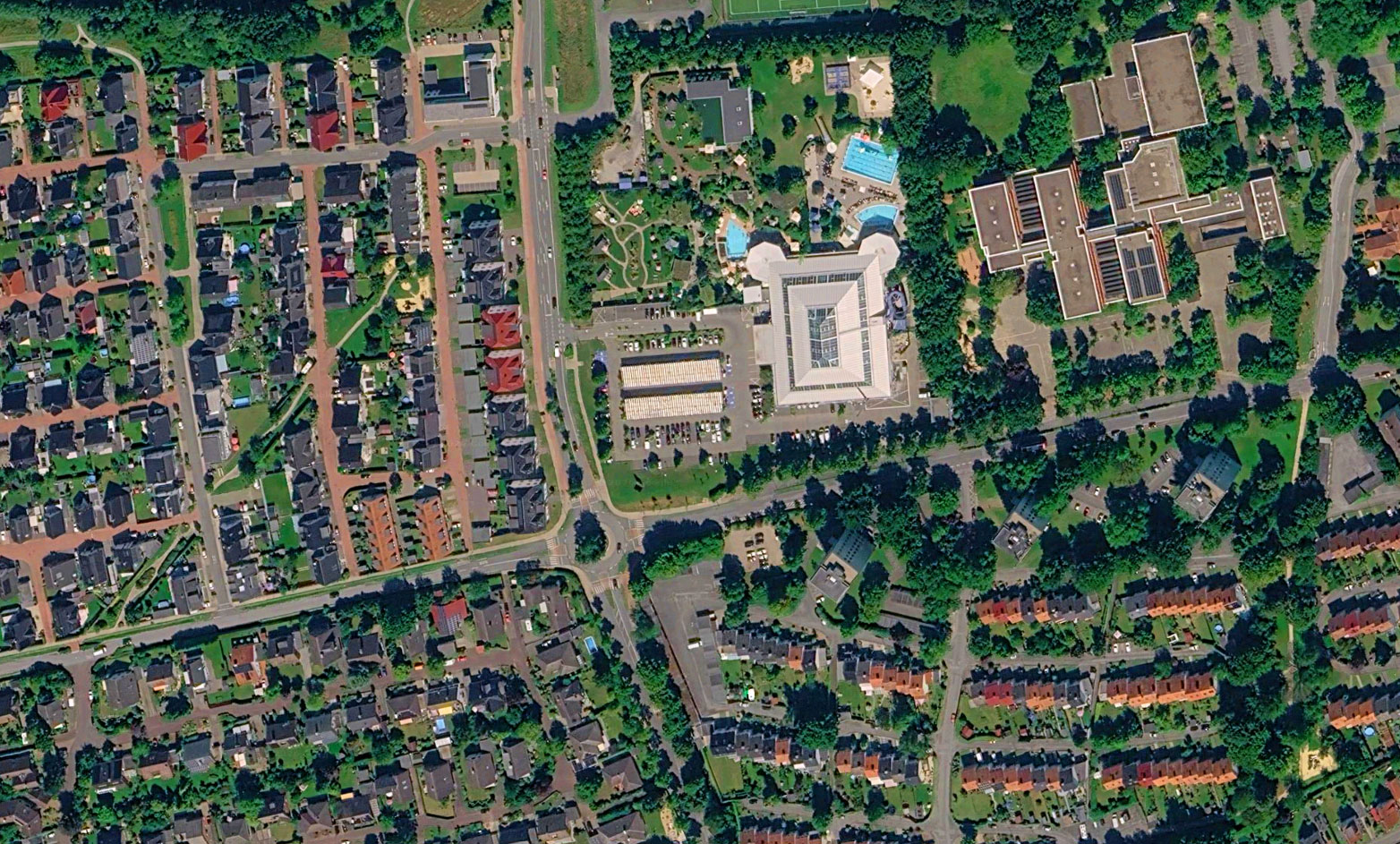 Blick auf Soest und den Paradiser Weg aus der Vogelperspektive